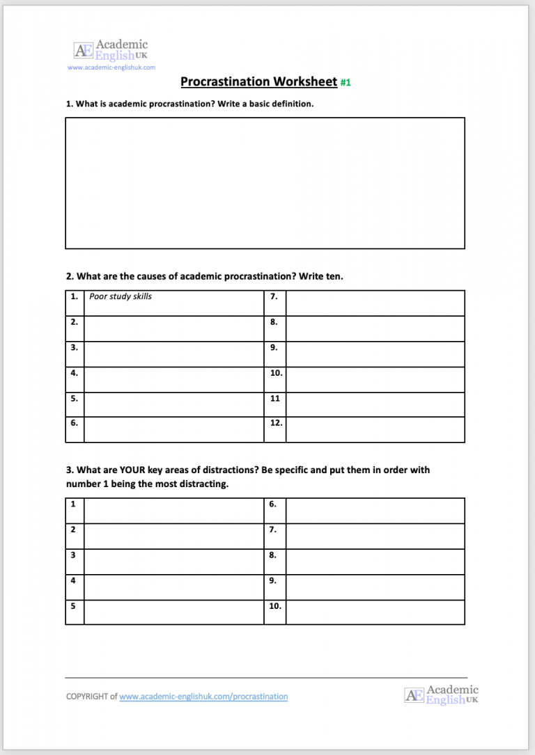 Procrastinating essay example picture